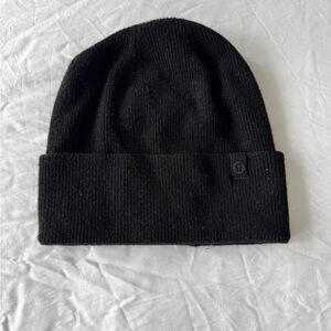 lululemon athletica Black Ribbed Cuff Beanie